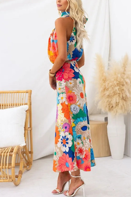 Liora™ - Floral Print Maxi Dress