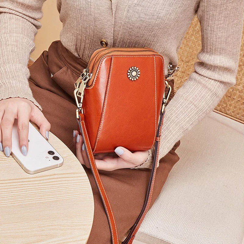 Vera™ - Stylish mini crossbody bag made of soft leather