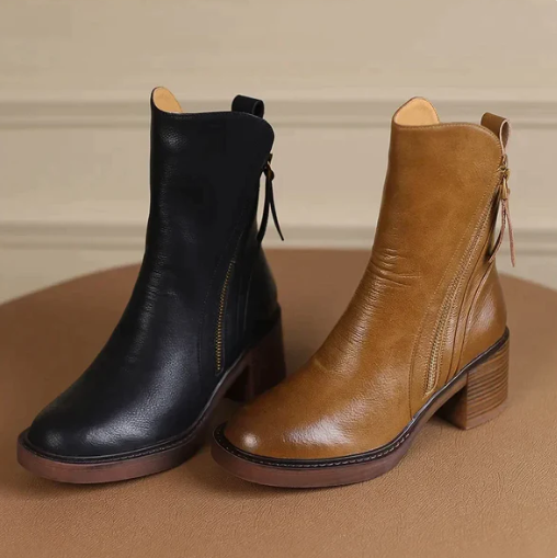 Grazia™ | Leather Ankle Boots