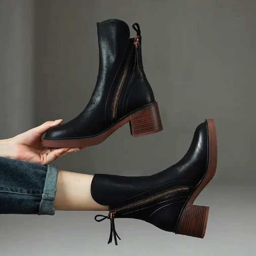 Grazia™ | Leather Ankle Boots