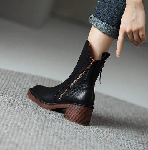 Grazia™ | Leather Ankle Boots