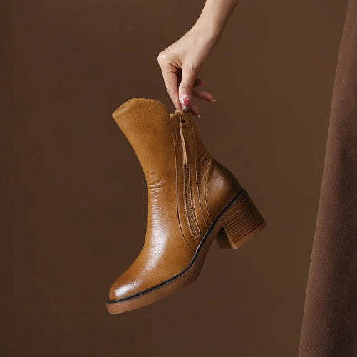 Grazia™ | Leather Ankle Boots