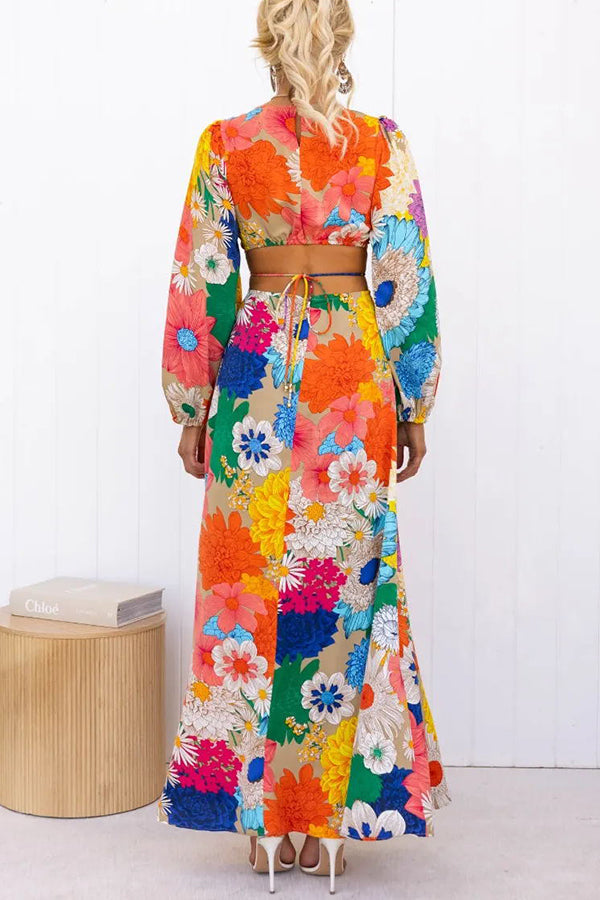 Bloom™ - Forever Floral Cutout Maxi Dress