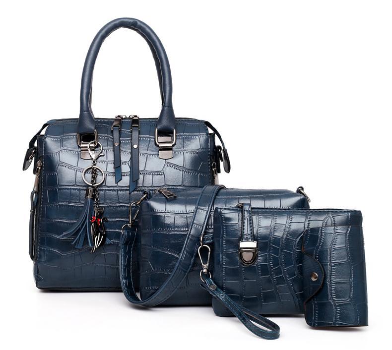 Noir™ - 4-Piece Modern Leather Bag Set