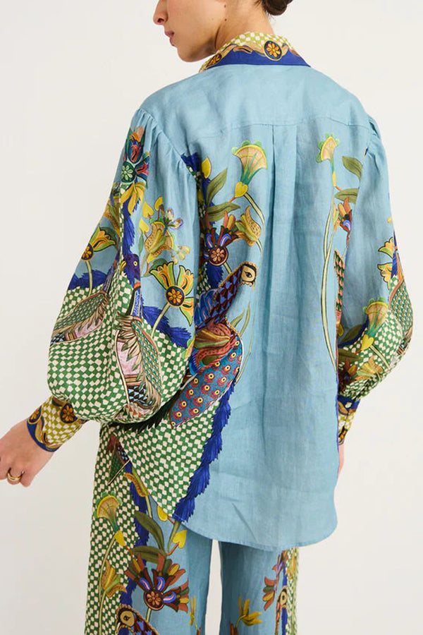 Tahlia™ - Heaven Bird Balloon Sleeve Shirt