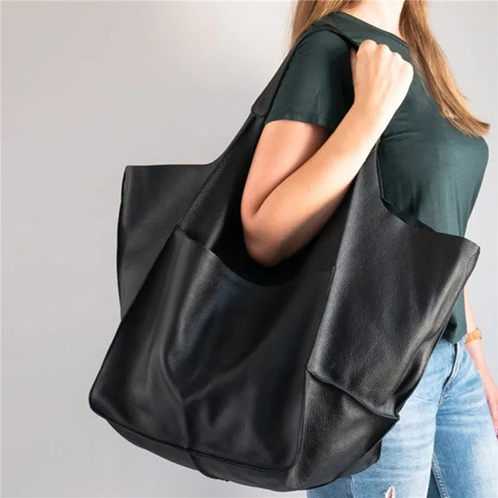 Millicent™ | Oversized Leather Tote Bag