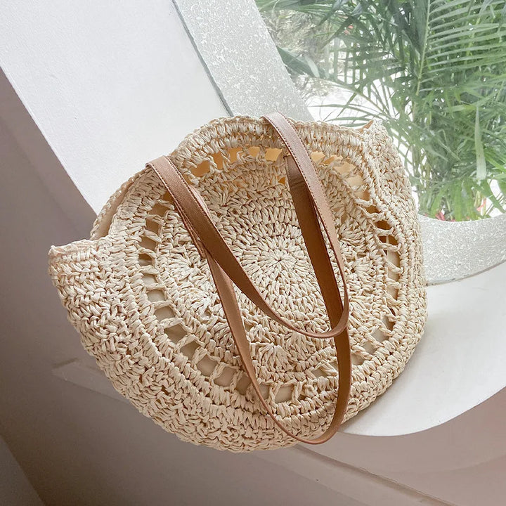 Handcrafted Elegant Multifunctional Straw Handbag