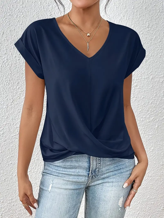 VOGUE™ - The Perfect V-Neck Top for Women