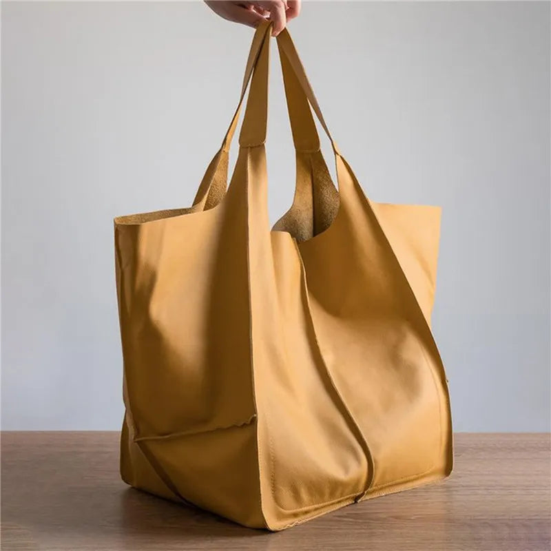 Millicent™ | Oversized Leather Tote Bag