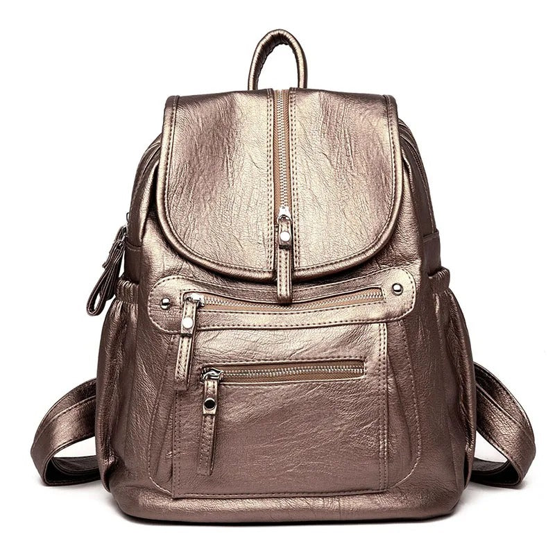 GALILEA™ - Lightweight Leather Backpack