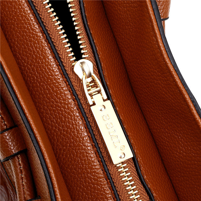 Hanna™ - Stylish Crocodile Leather Bag with Handcrafted Details